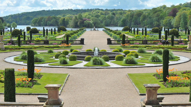 The Italian Gardens at Trentham Estate in Stoke-on-Trent, Staffordshire, England