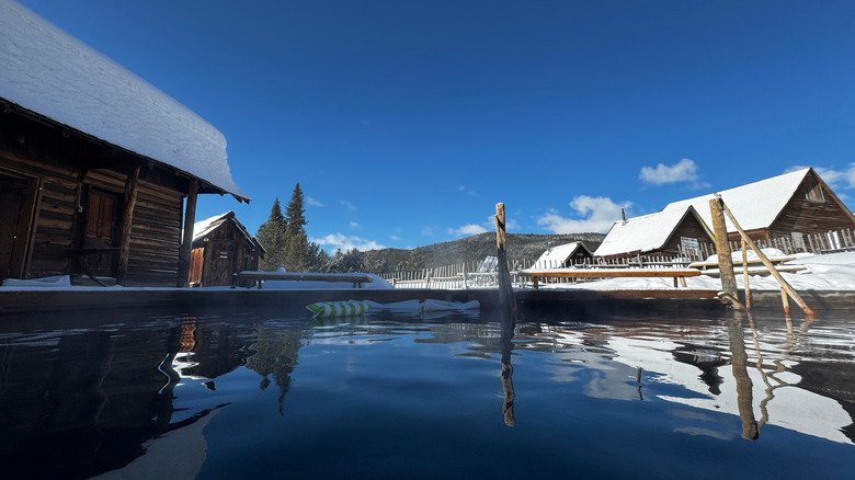 Winter at Burgdorf Hot Springs, Idaho