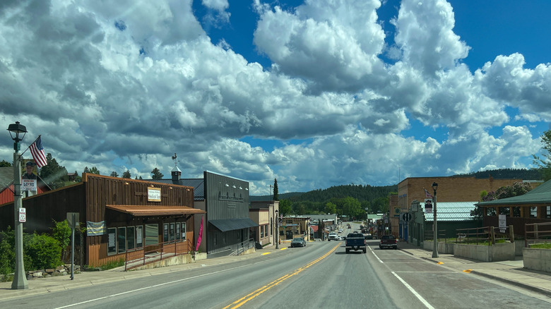 Driving through Eureka, Montana
