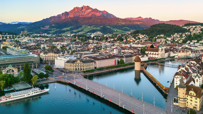 Aerial view of Luzern