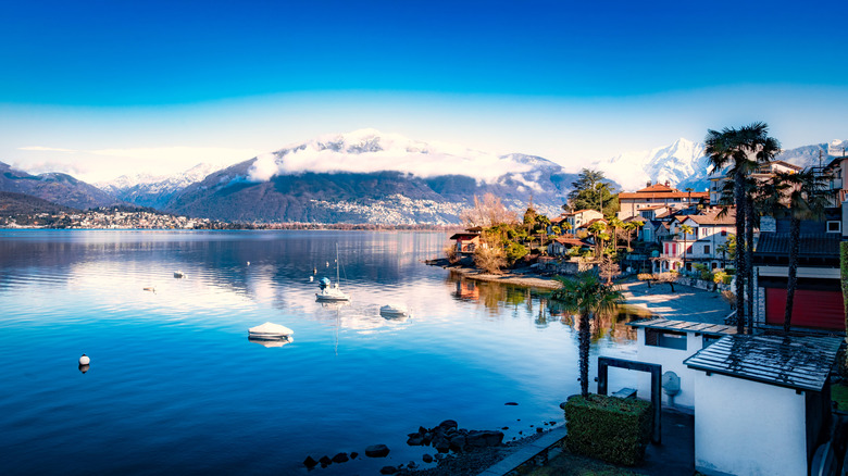 View of Lake Maggiore from Gambarogno