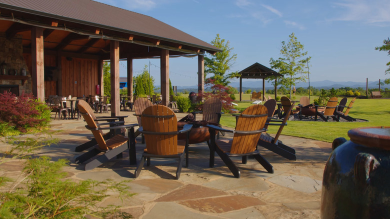 Sitting area at Talona Ridge RV Resort in Georgia