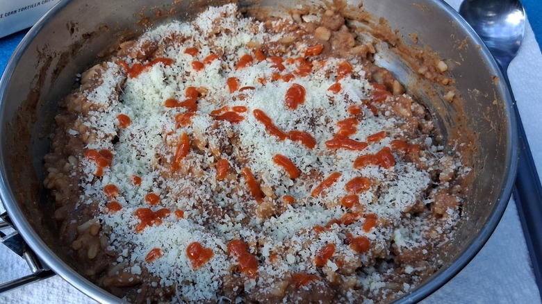 A rice and bean bowl.