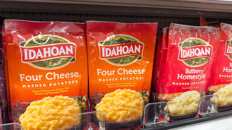 Instant potatoes at the grocery