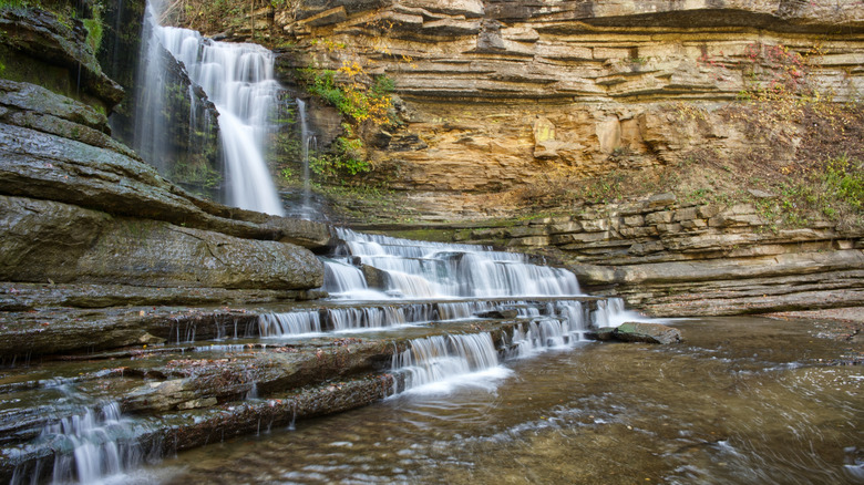 Cascading waterfalls in Tennessee