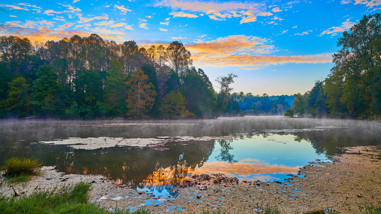 Early autumn sunrise at Cove Lake State Park, Tennessee