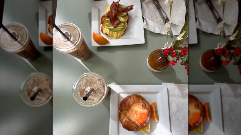 Breakfast and coffee from the Coffee Collective, Sparta, Tennessee