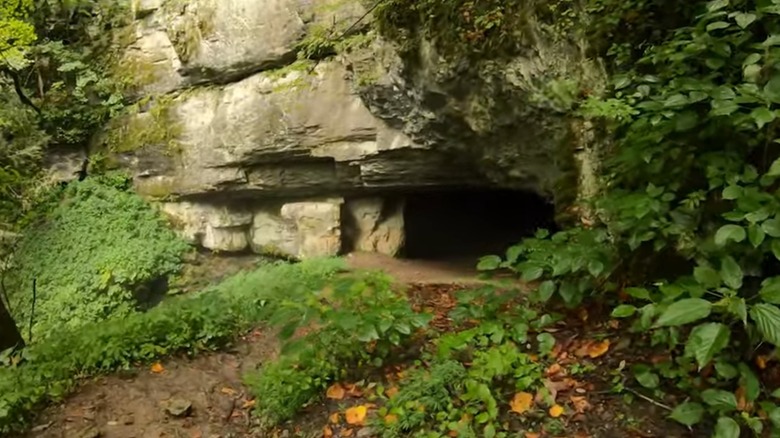 Entrance to Worley's Cave in Bluff City, Tennessee