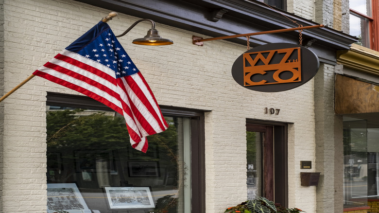 Storefront in downtown Columbia
