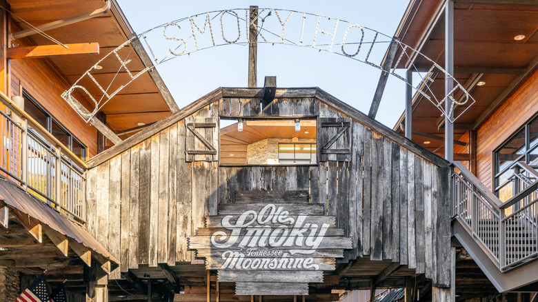 View of the Ole Smoky Distillery in Gatlinburg