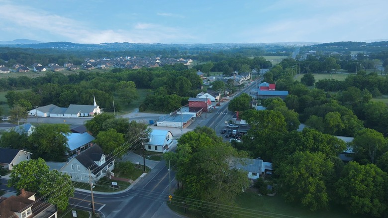 Aerial view of Nolensville, Tennessee