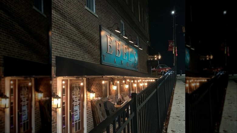 A shot of Ebel's Tavern in Carthage