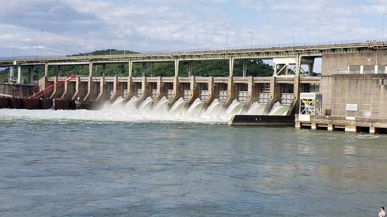 Chickamauga Dam, which created Chickamauga Lake in Tennessee