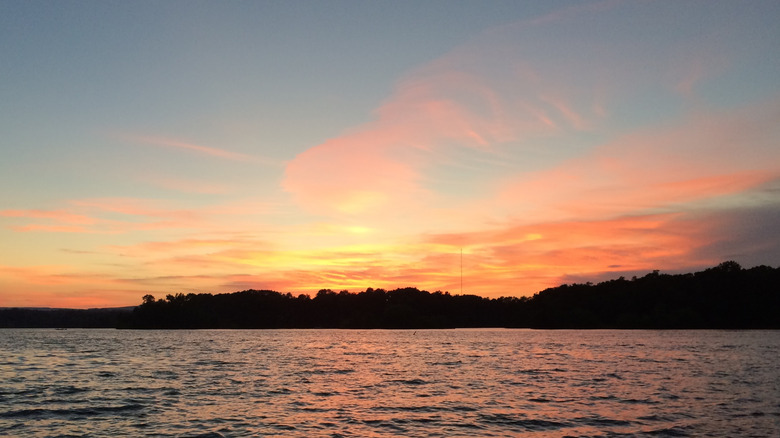 Sunset on Lake Chickamauga, near Chattanooga, Tennessee