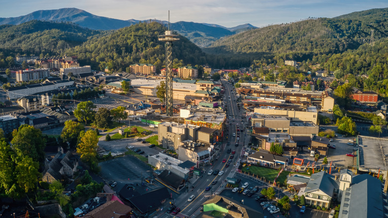 Gatlinburg, Tennessee, overlooking The Great Smoky Mountains