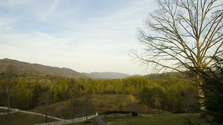 Farmland at Blackberry Farm in Tennessee