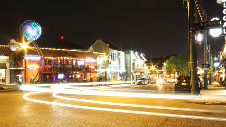 The view of Overton Square where The Memphian is located