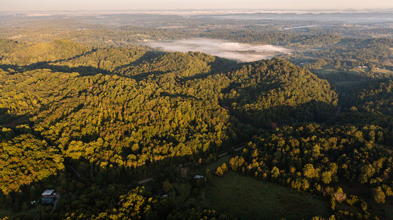 The Smoky Mountains region in the Maryville area, Tennessee