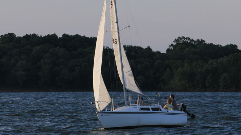 Sailboat on J. Percy Priest Lake