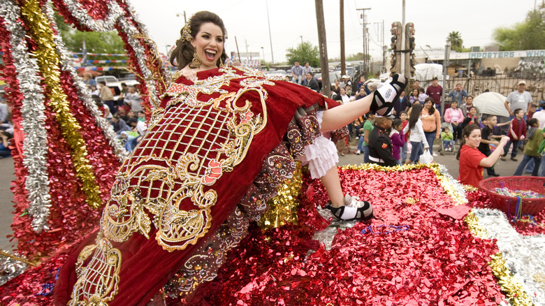 Society debutante at Laredo's festival celebrating George Washington's birthday