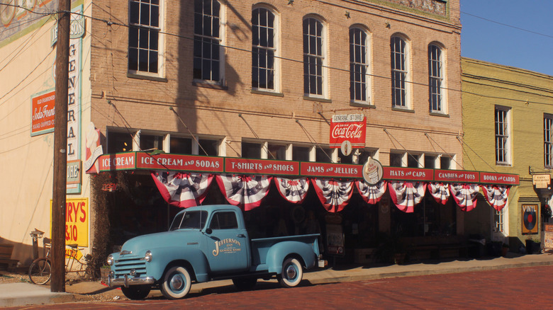 Historic buildings in downtown Jefferson, Texas