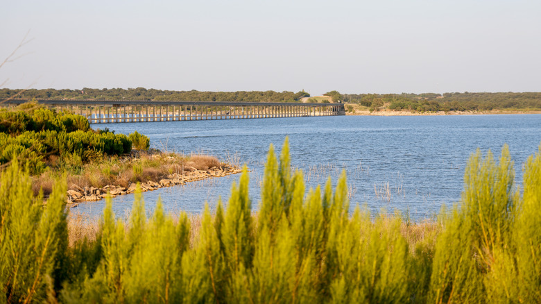 Bridge over Hubbard Creek Lake in Texas