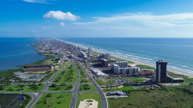 South Padre Island landscape as seen from Isla Blanca park area