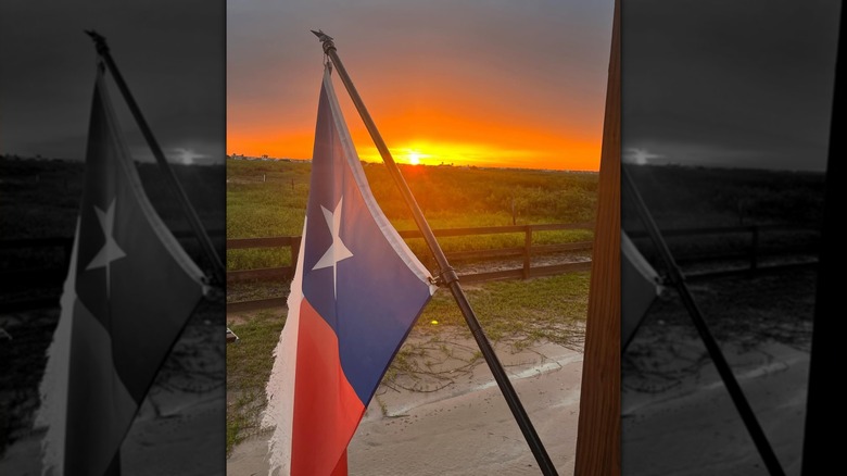 Sunset over Sargent, Texas