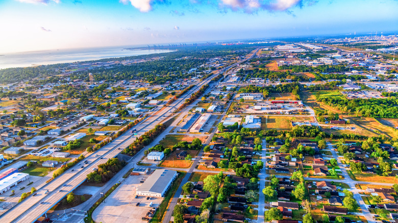 arial view of La Porte Texas
