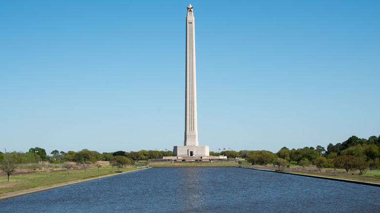 San Jacinto Monument at the museum near La Porte