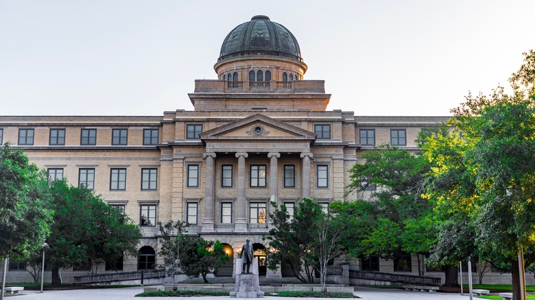 Academic Building on a clear day at Texas A&M University