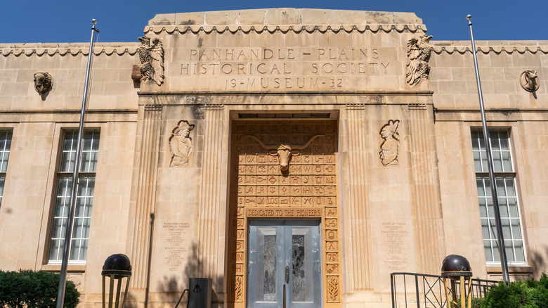 The front of the Panhandle-Plains Historical Museum in Canyon, TX