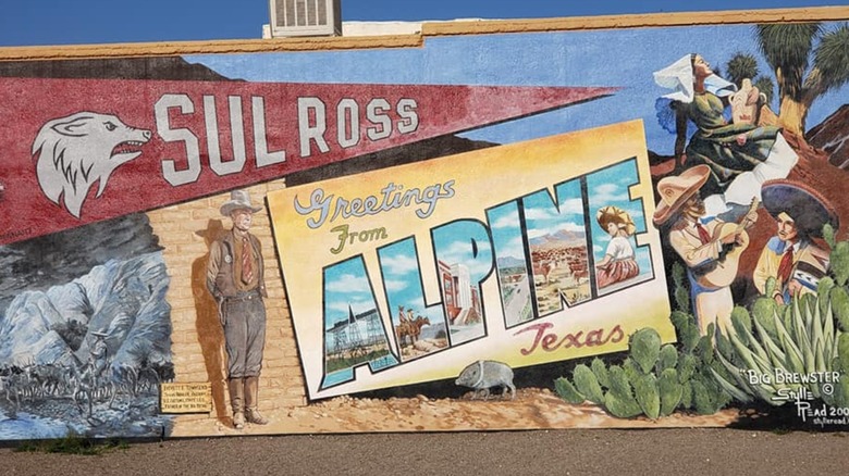 Mural in downtown Alpine, Texas