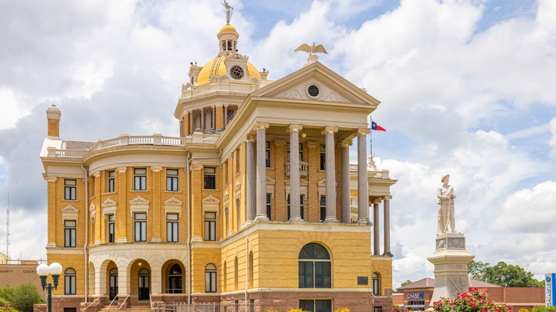 The Harrison County Courthouse in Marshall, Texas