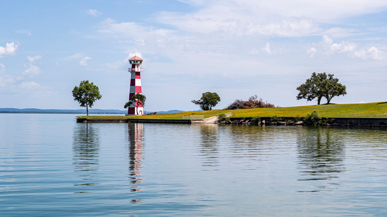 Lighthouse on Lake Buchanan in Texas