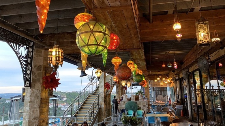 Patio at The Oasis on Lake Travis in Austin, Texas