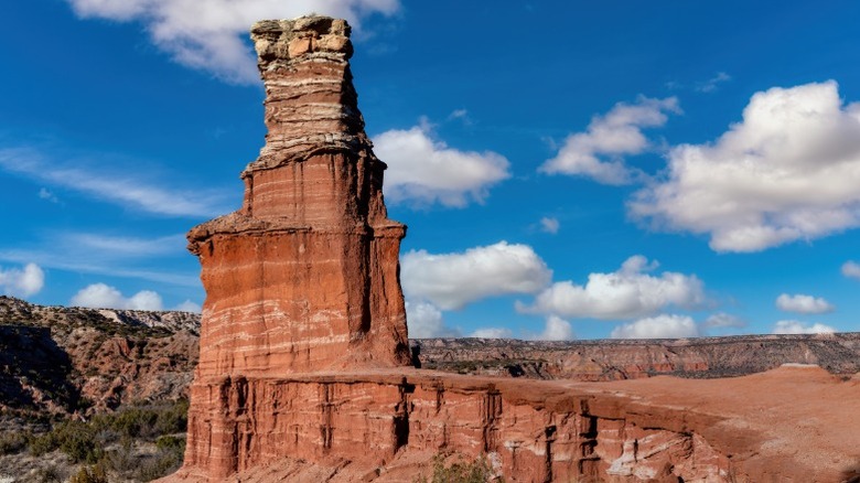 Rock formations in Palo Duro Canyon by Amarillo, Texas