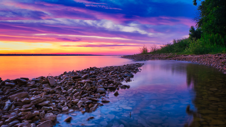 Lake Texoma at sunset