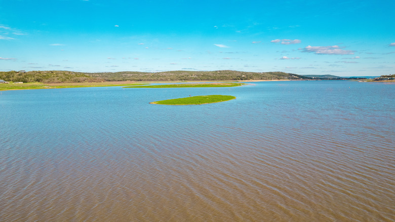 Lake Buchanan covers the ruins of Old Bluffton in Hill Country