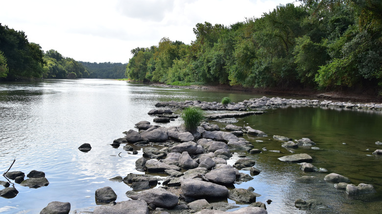 The lake at McKinney Roughs Nature Park in Texas