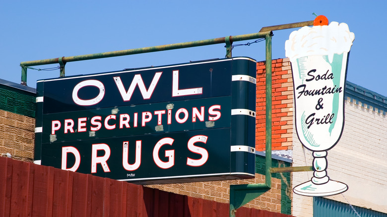 Exterior sign of Owl Drug in Coleman, Texas