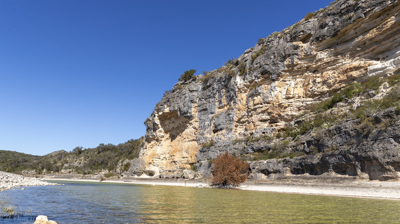 Canyon walls at the new Silver Lake State Park, Texas