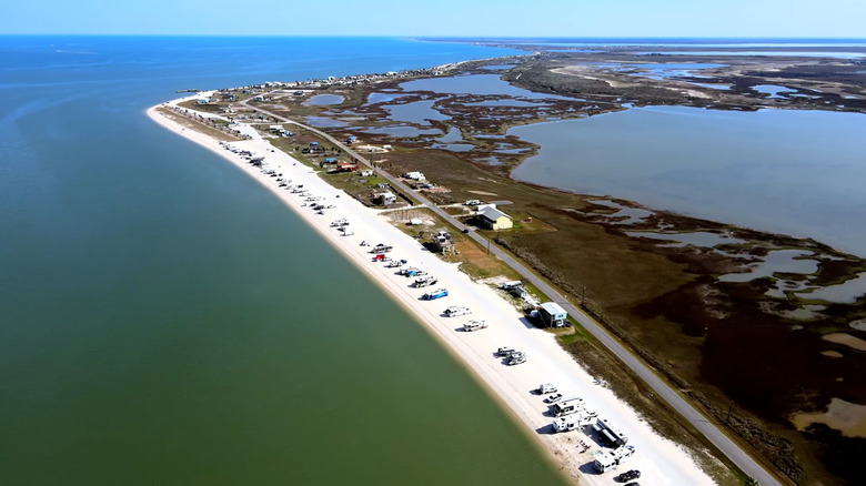 View from above at Magnolia Beach