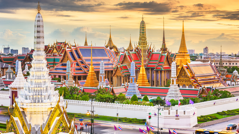 The Grand Palace at Bangkok, where the Textiles Museum is housed