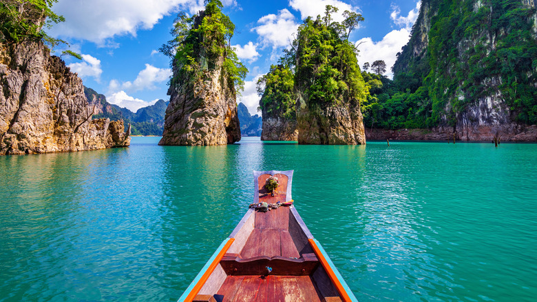 Boat offshore in Thailand