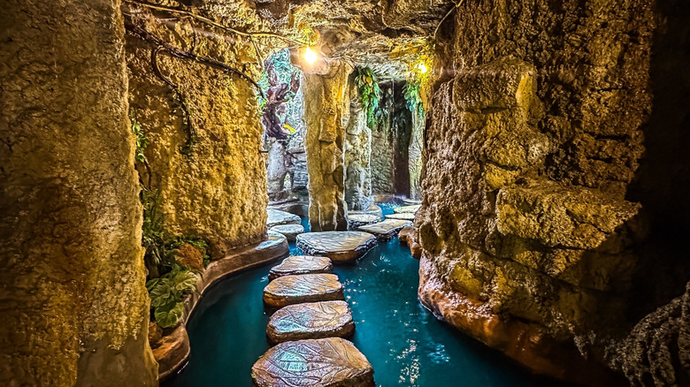 The picturesque caves at Dantewada Land of Angels Waterfall Park in Thailand