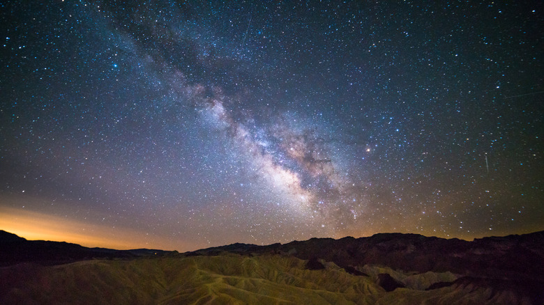 Milky Way over Zabriskie Point in Death Valley National Park
