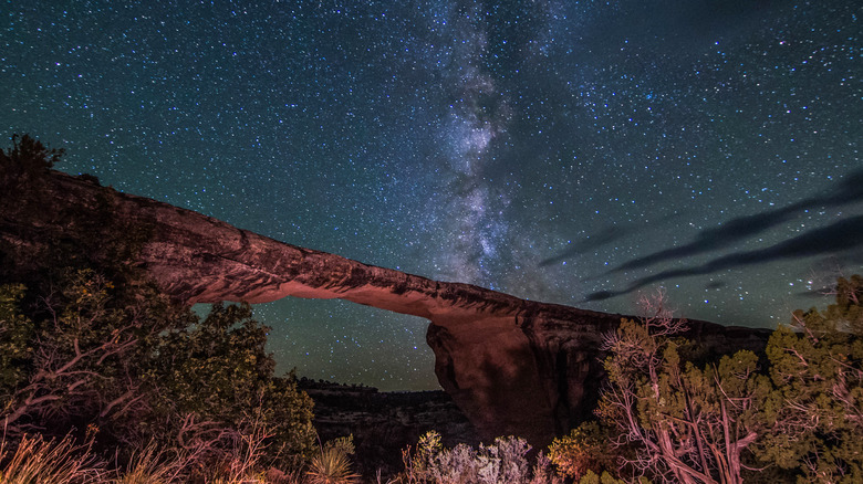 Milky Way over Owachomo Bridge