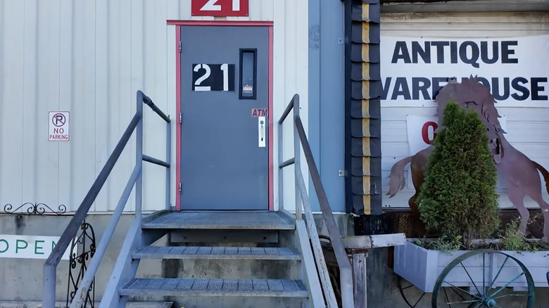 Exterior of the Antique Warehouse in Hudson, New York