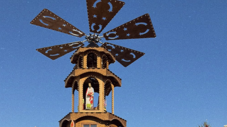 Centerpiece at Christkindlmarkt in Carmel, Indiana